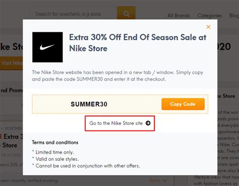 nike promo code right now